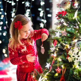 SICOHOME Peacock Christmas Ornaments - Pink Peacock Ornaments for Christmas Tree Hanging Christmas Ornaments Peacock Decorations Keepsake Gifts for Women Girls