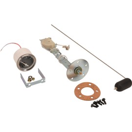Fuel Level Gauge with Sender, 2-1/16 Inch, Black