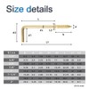 INCREWAY -Screw Hooks, 170 Pieces, 8 Sizes, Gold Brass Plated