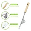 FUZVOL 2 Weed Tool and 1 pair of black gloves