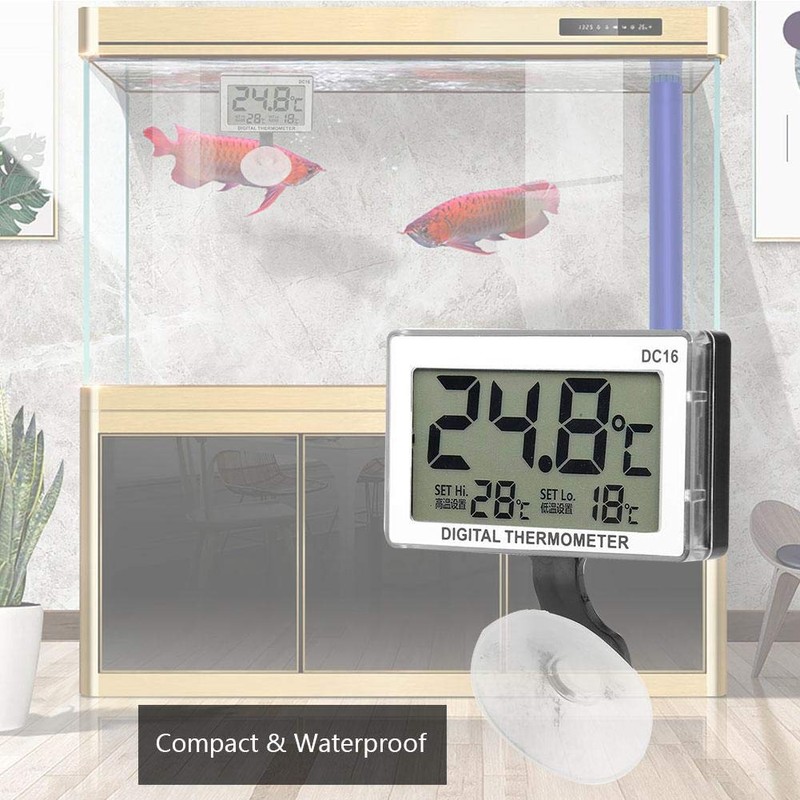 DC16 Waterproof Digital Aquarium Thermometer High Accuracy Temperature Thermometer for