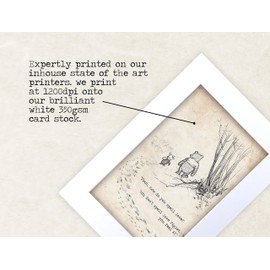 HWC Trading Winnie the Pooh Set of 3 x A4 Unframed Printed Quote Nursery Print Baby Shower Room Gifts New Born Bedroom Gift Print Photo Picture Display