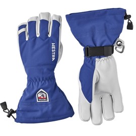 Hestra Army Leather Ski Gloves / Gauntlets - royal blue, size: 11