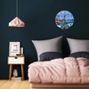 Mount Hour Home Decor Lighthouse Round Wall Clock Acrylic Silent