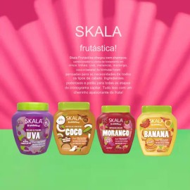 Kit Skala Frutastica Mascara Coco  Banana  Uva  Morango                                                                                               