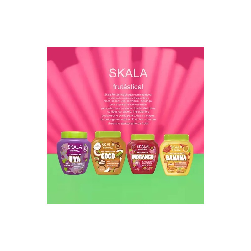 Kit Skala Frutastica Mascara Coco Banana Uva Morango