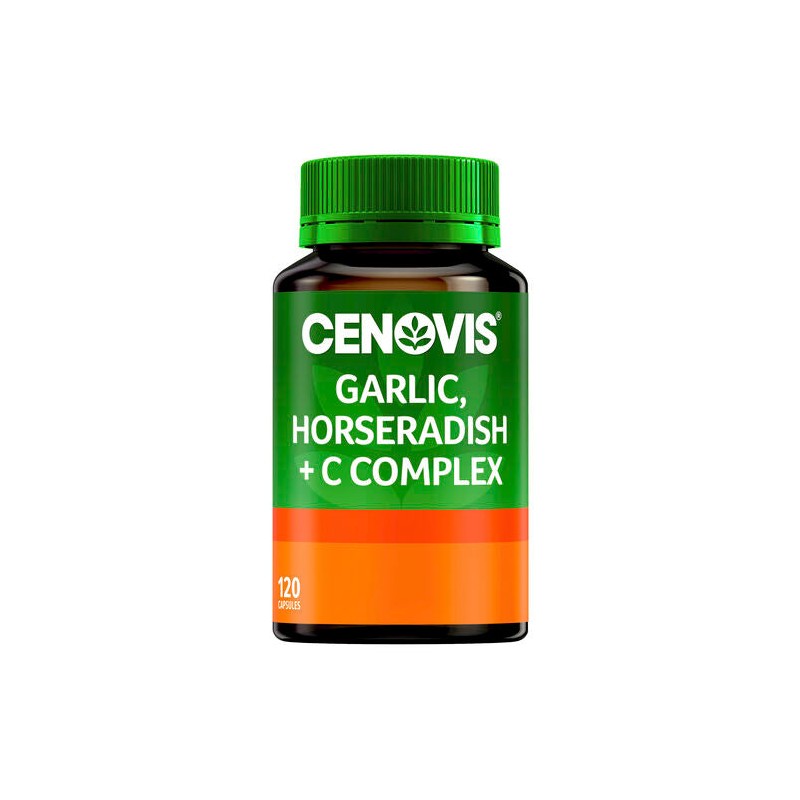 Cenovis Garlic, Horseradish + C Complex 120 Capsules