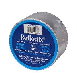 REFLECTIX HEAVY-DUTY HVAC FOIL TAPE 2-IN X 30-FT ALUMINUM BACKING EASY TEAR