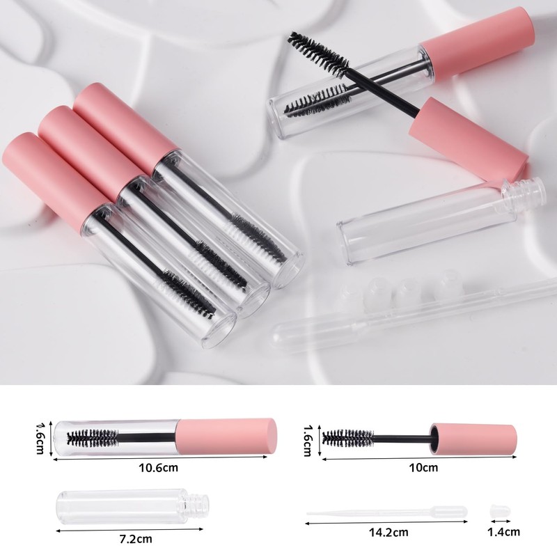 Empty Mascara Tube and Eyelash Wand Refillable Plastic Mascara Tubes
