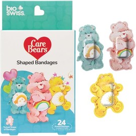 BioSwiss Vendas De Ositos Cariñosos, Vendas Autoadhesivas Clásicas Con Forma De Osito Cariñoso, Cuidado De Heridas Estéril Sin Látex, Suministros Divertidos De Botiquín De Primeros Auxilios Para Niños