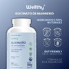 Wellthy Magnesium Glycinate 432mg – High Absorption Vegan Capsules, 400