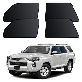 ZATOOTO Car Window Shades for Toyota 4Runner 2017-2024, 4 Pcs Magnetic Car Window Covers - 100% Block Light Privacy Curtains, Side Window Sun Shade for Baby Breastfeeding, Sleeping, Camping