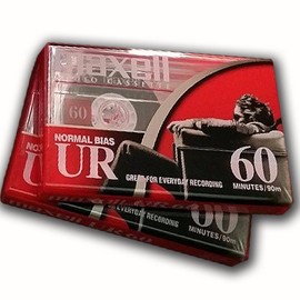 Maxell UR-60 Audio Cassette- Box of 10