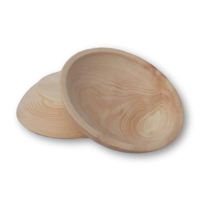 Pine Bowl, Turned Natural Pine Bowl, 25 cm Diameter, 100%