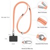 TBOC 2X Cell Phone Lanyard [Light Orange] - Comfortable Universal