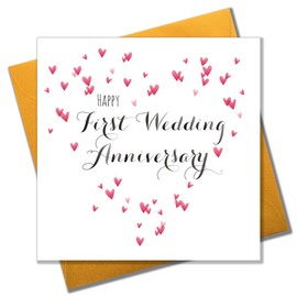Claire Giles Quill "Happy First Wedding Anniversary" Anniversary Card