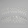 RiverRidge Rose Monogrammed Flatware Set 46 Piece Silverware - B
