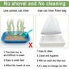 Sifting Cat Litter Box Liners Bags with Holes-Drawstring Scratch Resistant