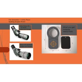 For Vortex Magnetic Digiscope Adapter Vortex Razor HD 20-60 x 85mm (Gen 1)  Grey