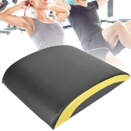 Sit Up Mat, Portable Fitness Sit Up Pad Mat Abdominal Mat Waist Trainer Exercise Equipment with Black Yellow for Home Fitness