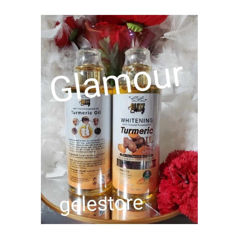 Glitzluxury active Repair face & body turmeric corrector oil. Spf50.