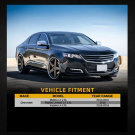 DWVO Radiator Complete Radiator Compatible with 2013-2015 Chevy Malibu 2016 Malibu Limited 2016-2018 Impala LS LT LTZ l4 2.5L