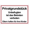 PVC Sign Private Property Hard Foam Panel 200 x 300