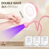 AORAEM LED UV Nail Lamp: Double-Headed Gooseneck U V Lamp