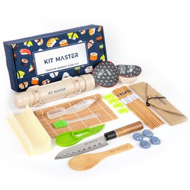 Kit Master At home Sushi Making Kit for Beginners and Pros – All in One Set – Easy to Use - Promotes Healthy Eating and Perfect Gifts for People Who Love to Cook.