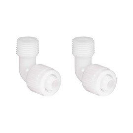 RecPro RV Plumbing Hardware | 06803 | 1/2" Compression to 1/2" Male Adapter Elbow Fitting | Appliance Adapter Fitting | Pex Pipe/Tubing Fittings (2 Fittings)