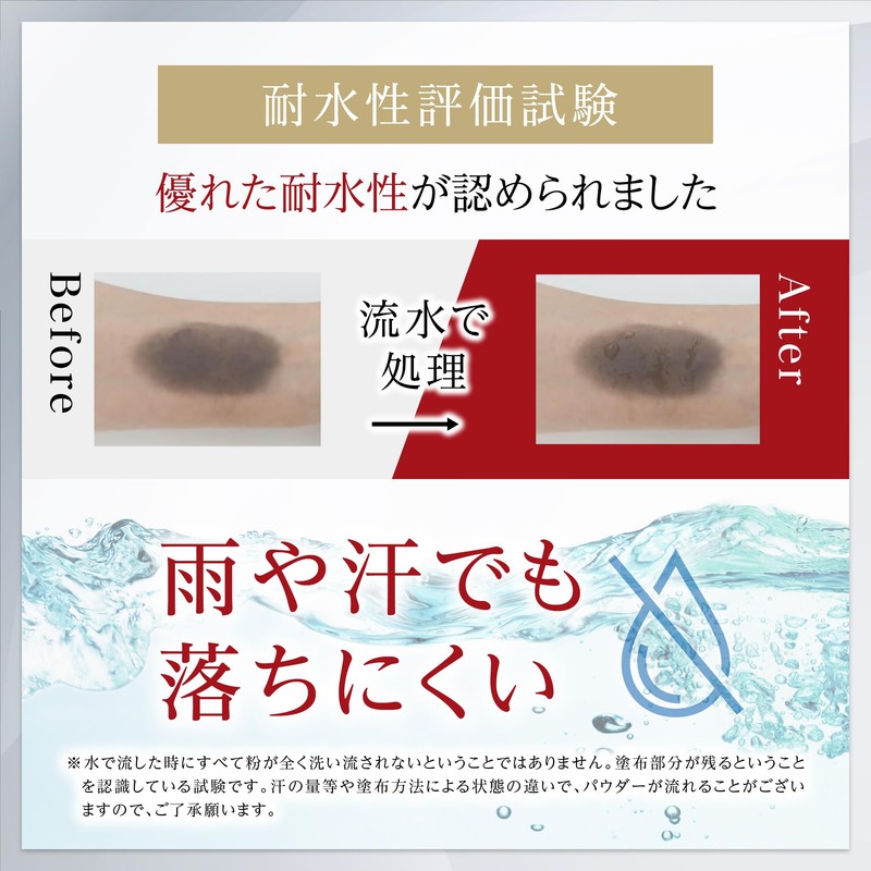 FUSARI Hair Foundation, Gray Hair, Thin Hair, Gray Hair (Black)