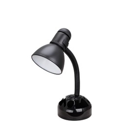 Aspen Creative 40041-1, 1-Light High Organizer Desk Lamp with Metal Lamp Shade and Rotary Switch, Modern Design in Black, 19" High