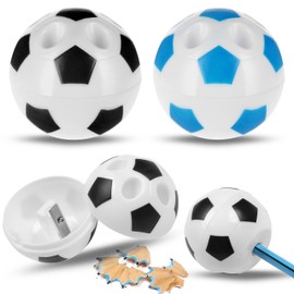 Football Pencil Sharpener with Container, Pencil Sharpener, Pencil Sharpener for Gamers, Players, Pencil Stand (Football)