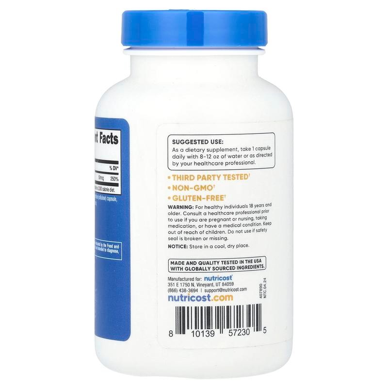 Nutricost Vitamin D2, 50 mcg (2,000 IU), 240 Capsules