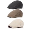 3 Pack Men's Newsboy Hat Ivy Cabbie Driving Hunting Flat