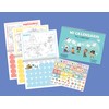 Undated Spanish English Bilingual Learning Coloring Calendar with Stickers, 12