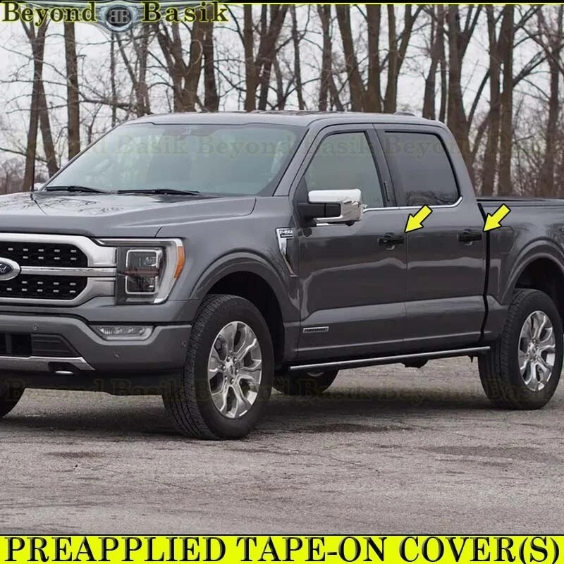 Torox 2021-2025 Ford F150 Crew GLOSS BLACK 4 Door Handle