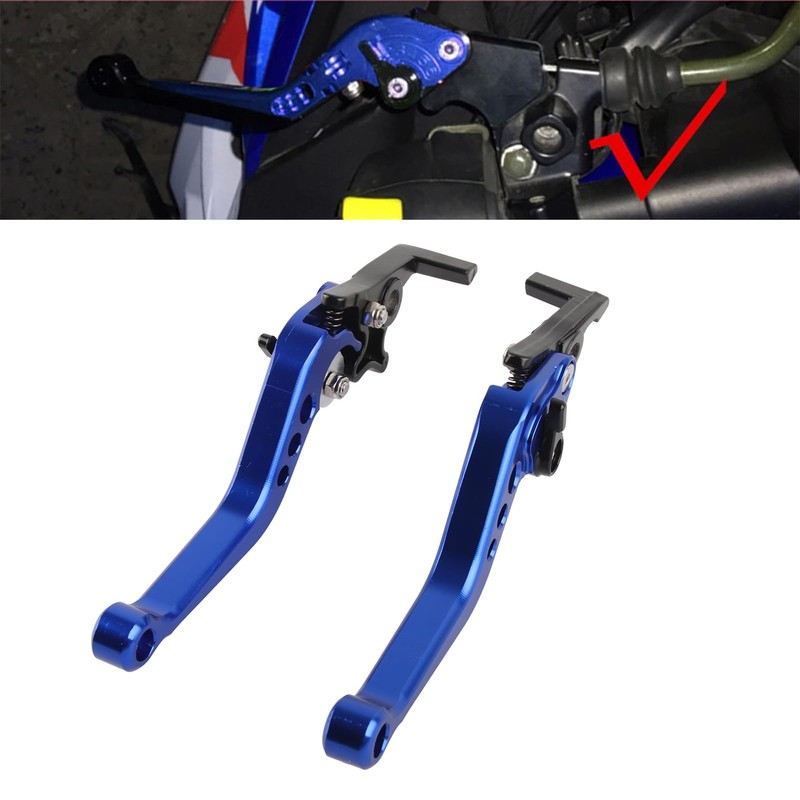 Keenso 1 Pair Motorcycle Clutch Brake Handle Levers, Universal Brake