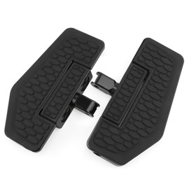Motorcycle Mini Floorboards Hex Folding Front Foot Pegs Fit for Honda Shadow VT750 VT600 VT1100 VT1300C Stateline VTX1800C/F VTX1300C Custom Sabre Magna Deluxe VF750 V65 Sabre (Black)