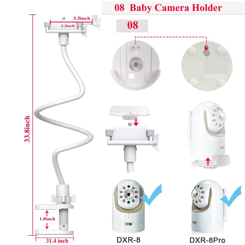 EYSAFT Baby Monitor Holder Mount for Infant Optics DXR-8 PRO