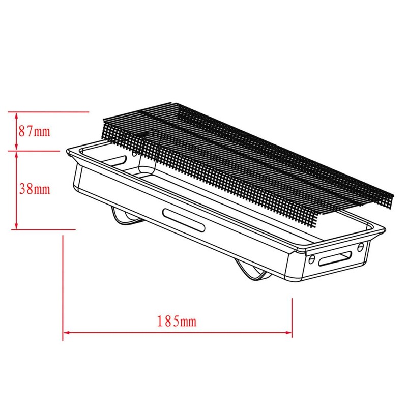 304 Premium Stainless Steel Grave Horizontal Incense Burner Plate QS187