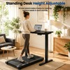 ExaDesk 35" x 20" Electric Standing Desk, Compact Height Adjustable