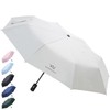 Senshuomy Windproof Travel Umbrella with 8 Sturdy Ribs,Compact and Foldable,One-Touch
