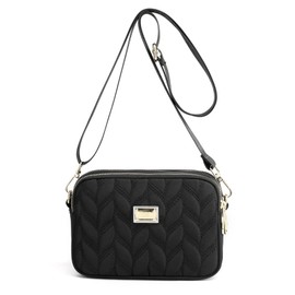 iFCOW Women Shoulder Handbags, Cross Body Purses for Women, Shoulder Bag with Detachable Strap for Shopping and Camping, black