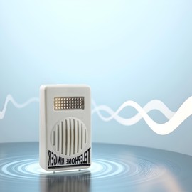 White Telephone Ringer Amplifier Bell Extra-Loud Telephone/Phone Ringer Use Safety Small in Size and Light in Weight, Telephones and Accessories, Landline Phones