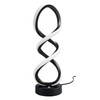 Adebime Modern Table Lamp, 7 Colors 10 Light Modes Spiral