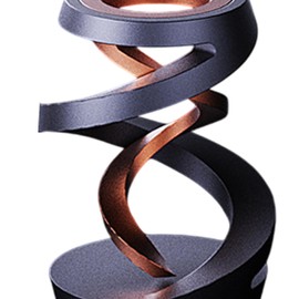 MagiDeal Kinetic Desk Toy Fidget Toy Novelty Decoration Relaxing Toy Desktop Suspended Gyroscope Ornament for Workplace Dorm Apartment, Rose Gold