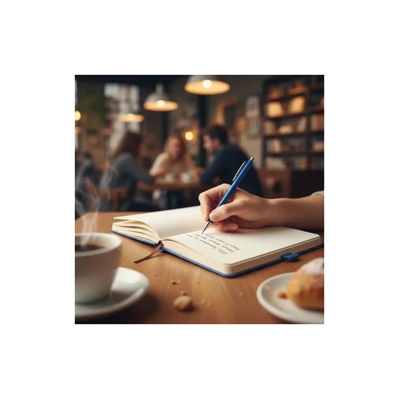 5pcs Libreta A5 Pasta Dura Escolar Oficina 5 Bolígrafos