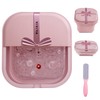 VIVIYA Collapsible Foot Bath Spa with heat and Massage Rollers,
