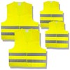 Cartrend 50252 Warnwesten 4er Family-Set, 2 x Erwachsenen- und 2